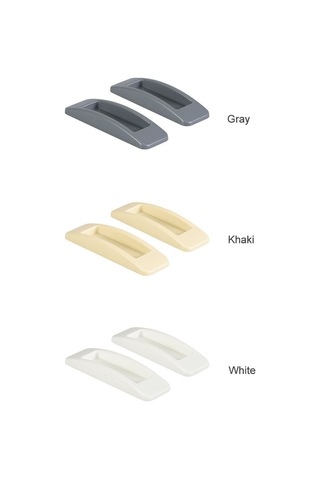 Xindoker Gri Abs Cam Kapı/pencere Yardımcı Çekmecesi - Zıplayıcı Tasarım, Zorlama Azaltıcı, Delme Yok, 2 Adet - Dayanıklı, Kolay Kurulum