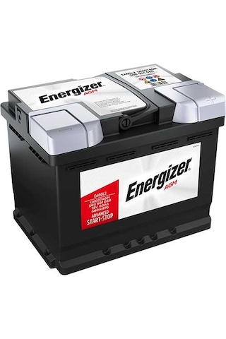 12 Volt 60 Amper Agm Energizer.60 Amper Varta Agm Akü Ebatlarında