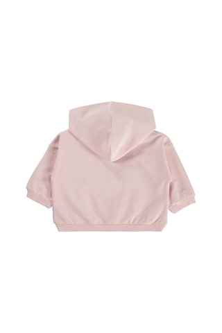 Civil Baby Cute Girl Baskılı Kapüşonlu 6-18 Ay Sweatshirt - Pembe Toz Pembe