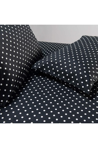 Lexroo Lüks Yumuşak Yatak Çarşafları Polkadot Desenli 1500 İplik Sayısı Perkal Mısır Kalitesinde Çok Renkli