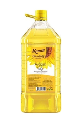 Komili Ayçiçek Yağı Pet 4 L Komili Ayçiçek Yağı Pet 4 L