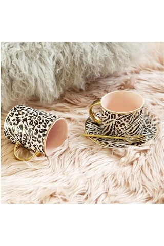 Cristina Re Mug Safari Leopard Çok Renkli