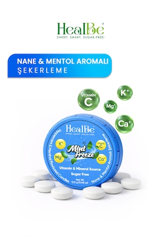 Nane & Mentol Aromalı Şekersiz Şekerleme