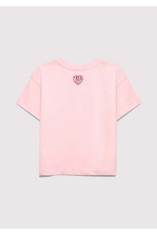 Mavi - Baskılı Pembe Tişört 7610398-71007 Pembe