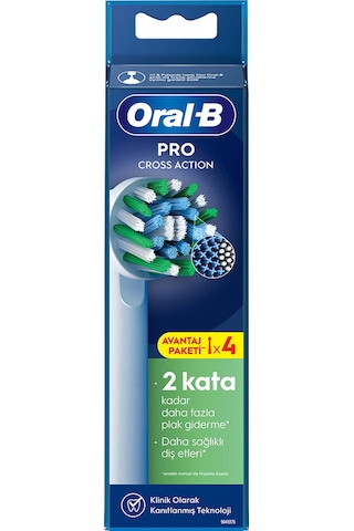 Oral-B Şarjlı Diş Fırçası Yedek Başlığı Cross Action X-Filament 4