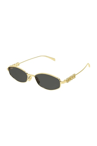 Gucci 1802s 001 Taşlı Kadın Güneş Gözlüğü Sarı