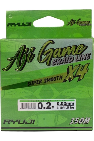 Ryuji Aji Game 4b Chartreuse 150m İp Misina 0,04mm 0.04 Mm