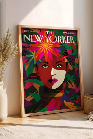 The New Yorker Çerçeveli Tablo March 18 2019 - Bahar Yüzü Tablosu