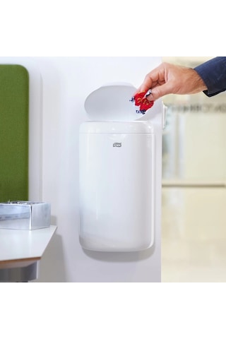 Tork 564000 Mini Beyaz Çöp Kovası 5 Lt 19 32 Cm Beyaz