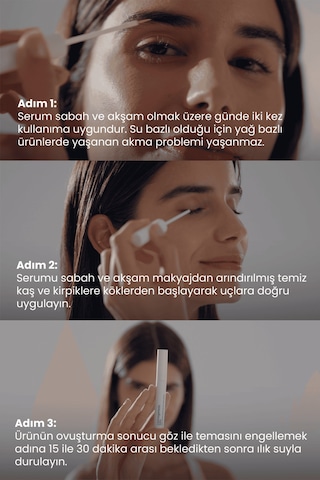 Cosmogenesis Labs Kaş Kirpik Güçlendirici Serum 3ml – Su Bazlı Besleyici Dolgunlaştırıcı Vegan (%1 Biotin- %1 Peptit)