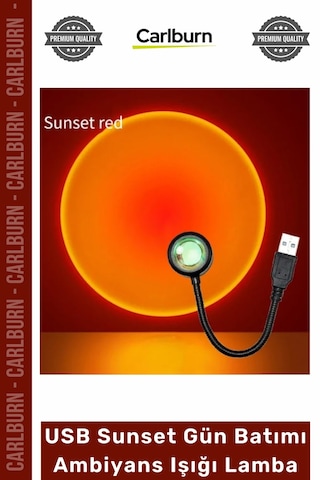 Gecelambası Fotoğraf Video Çekim Esnek Gövde Taşınabilir Usb Sunset Gün Batımı Ambiyans Işığı Lamba Çok Renkli