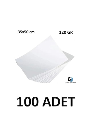 100 Adet Dokusuz Schoeller Resim Kağıdı 35 X 50 Cm 120 Gr