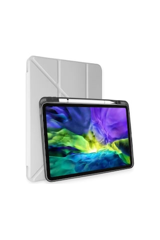 Newface İpad Uyumlu Pro 11 2018 Kılıf Kalemlikli Mars Tablet Kılıfı Glblseme - 4 - Gri