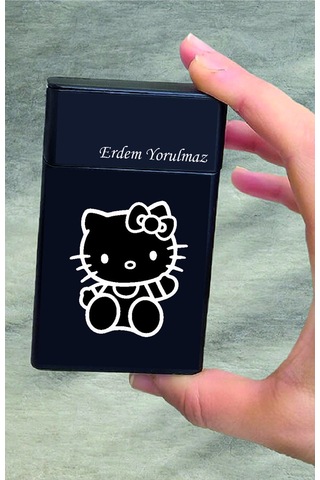 Hello Kitty Kişiye Özel Metal Sigara Tabakası Paketi