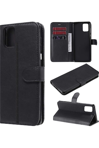 Oneplus Uyumlu 8t/9r Cüzdanlı Standlı Kapaklı Deri Kılıf Siyah Al4232