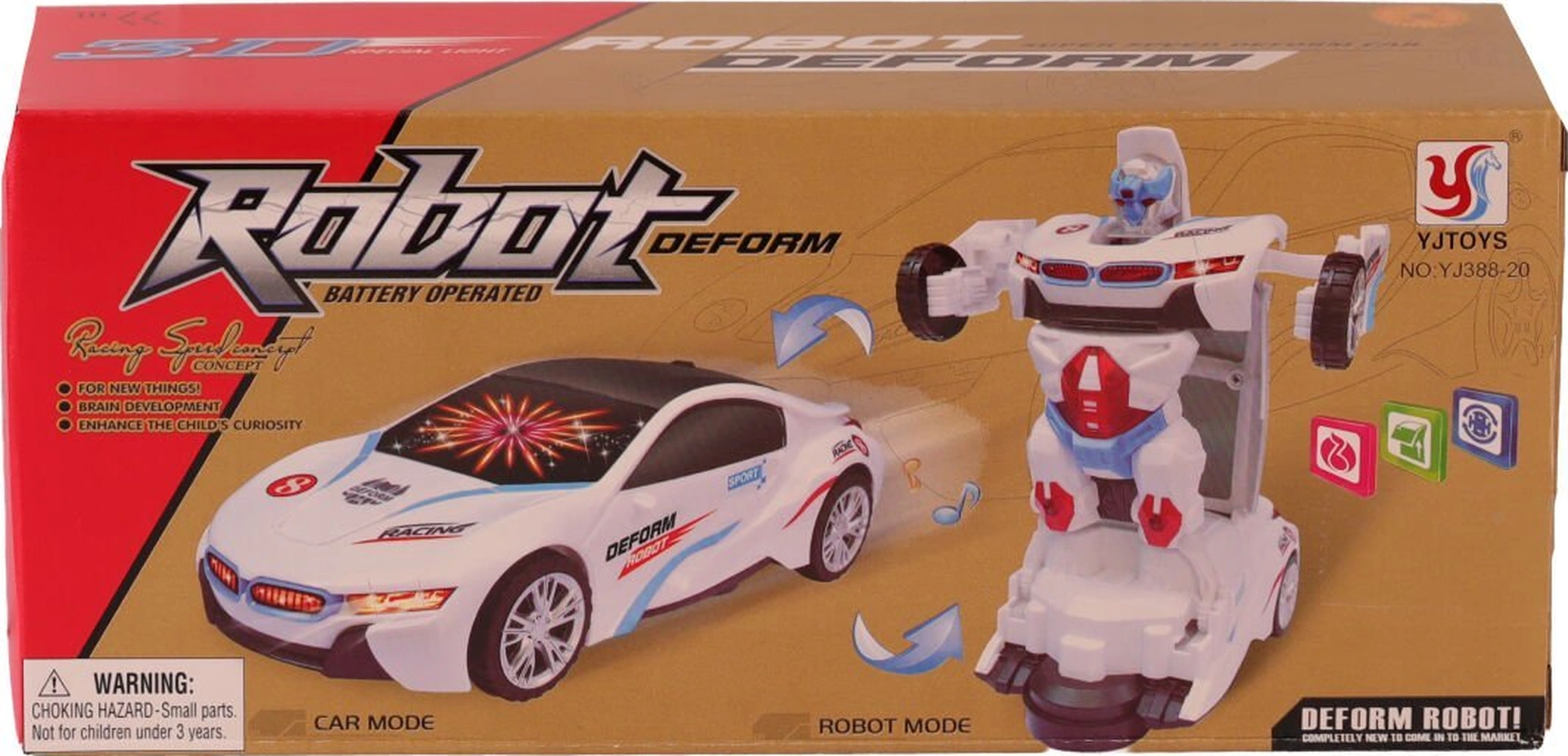 Yj388-20 Pilli Robot Araba