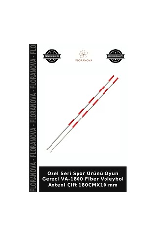 Özel Seri Spor Ürünü Oyun Gereci Va-1800 Fiber Voleybol Anteni Çift 180cmx10 Mm