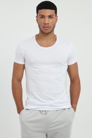 Dufy Erkek Slim Fit Beyaz Atlet-26354