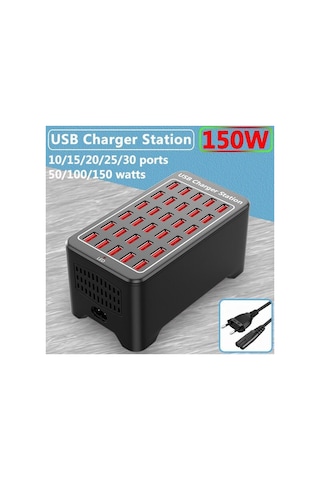 150w 30-port Usb Charger Statıon 30 Port Usb Şarj Istasyonu Çoklu Şarj Aleti