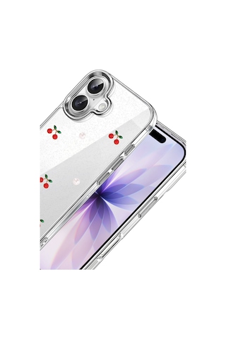 Apple iPhone Uyumlu Uyumlu 17 Fiyonk Desenli Kapak - Desen 9