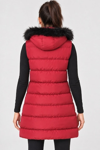 Z9761 Dewberry Bayan Yelek-bordo-1