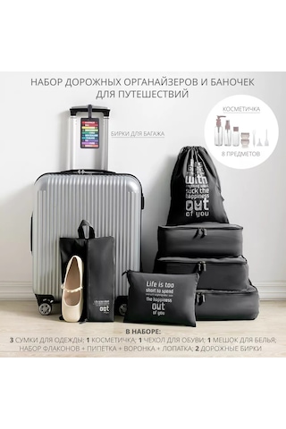 Family Co. Bagaj İçin Seyahat Düzenleyici 242661297 Siyah