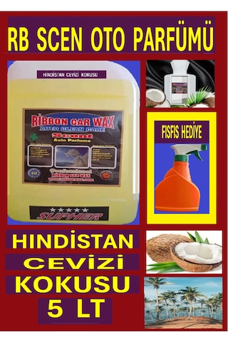 Rb Scent Oto - Oda Parfüm Hindistan Cevizi Oto Kokusu 5 Lt Meyva