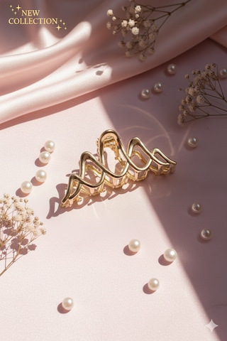 Mandal Modelli Metal Toka, Metal Klipsli Mandal Toka Altın