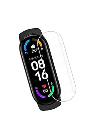 Ilkeshop Newface Xiaomi Mi Band 5 Polymer Nano Ekran Koruyucu - Şeffaf