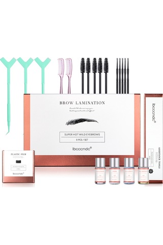 Kangvka Kaş Perm Seti 9 Parça - Profesyonel Kaş Kıvrımı Ve Şekillendirme - Ev Ve Salonu İçin Kolay Kullanım