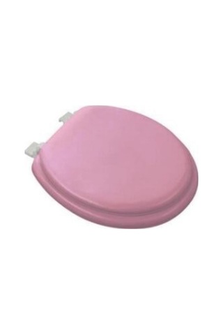 Pembe Yumuşak Klozet Kapak Büyük Puf 42x41 Cm 5570