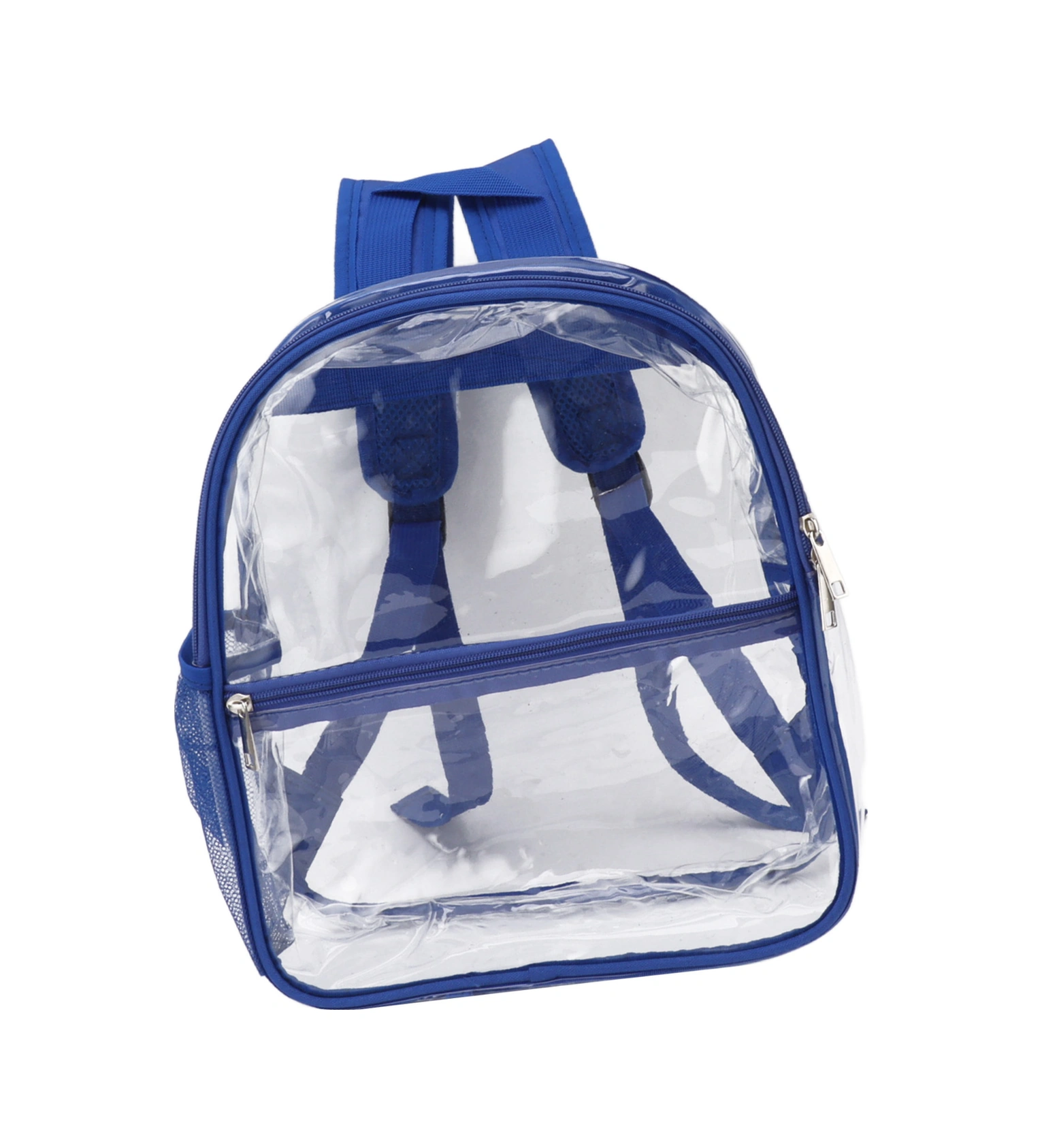 Vkemall Su Geçirmez Şeffaf Pvc Sırt Çantası - Öğrenci/gençler İçin Spor/outdoor Kullanıma Uygun, Güvenli Sızdırmaz, Geniş Hacimli, Ön Cep Tasarımı, Mavi