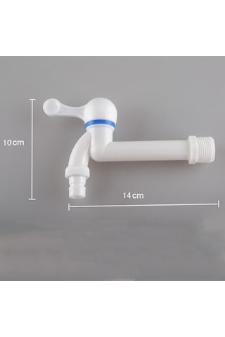 Dancemonkey Cbtx Plastik Tek Soğutucu Çamaşır Makinesi Musluğu 3/4 İnç Duvara Monte Musluk Çok Renkli