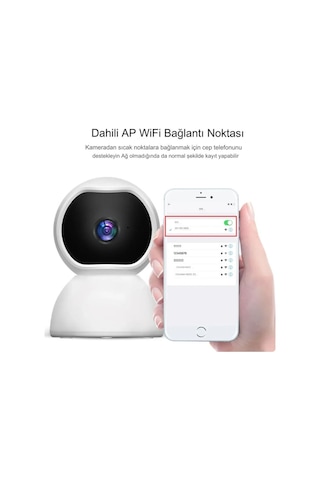 Cmr-26 Hd Akıllı Ip Kamera 360 Derece Dönebilen Mobil Uzaktan Iz