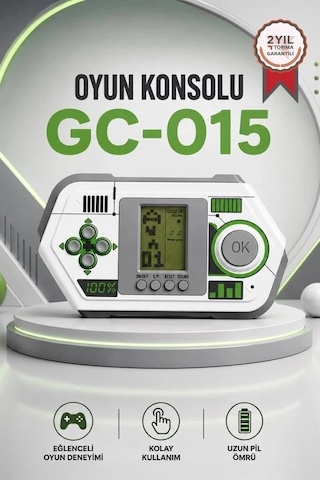 Delux Serisi Torima Oyun Kolu Atari Joystick Tetris Gameboy Gc015 Beyaz Oynama Retro Hobi