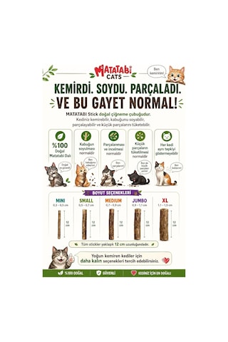 Tr Tüylü Çubuk Doğal Çiğneme Çubuğu, Tüylü Kedi Oyuncağı 2'li Kedi Otu/nanesi Değildir