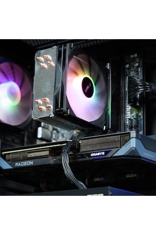Tebilon ECO-GIGA R5-7500F 16 GB 500 GB SSD RX9060XT Free Dos Oyuncu Oem Paket