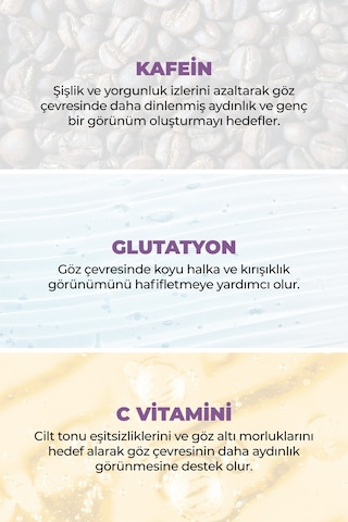 Nhiel Thermal Torbalanma Karşıtı Aydınlatıcı Göz Çevresi Serumu 10 ml | %5 Kafein + Glutatyon