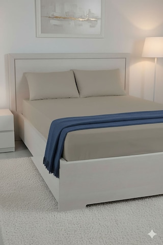 %100 Pamuk Ranforce Premium King Size Lastikli Çarşaf Seti - Vizo Vizon