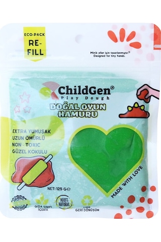 Childgen 125 G Kartuş Oyun Hamuru Yeşil