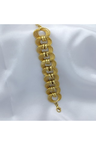 22 Ayar Altın Kaplama Samanyolu Bileklik No:24 Gold