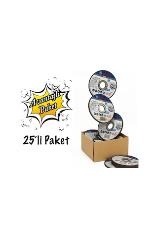 Bosch Pro 115x1 Mm Paslanmaz Ve Metal Kesme Taşı 25 Li Paket 2608603169