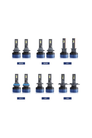 Ebitda P10 H1 36000lm Süper Parlak Led Far , Ip69k Su Geçirmez, 6000k Beyaz Işık, 2'li Paket