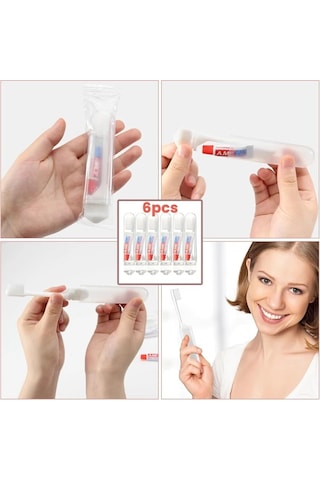 Willowhaven 6 Adet Taşınabilir Seyahat Diş Fırçası Ve Macun Seti Kompakt Tasarım