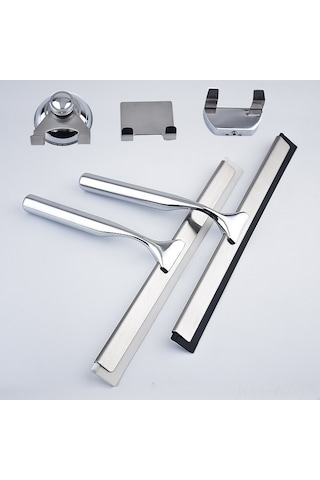 Wezone Ev İçin Cam Temizleyici, Çinko Alaşımlı Ve Paslanmaz Çelik, Tek Taraflı Temizleme, Beyaz Jantlı A Modeli 40 Adet Kutuda Diğer