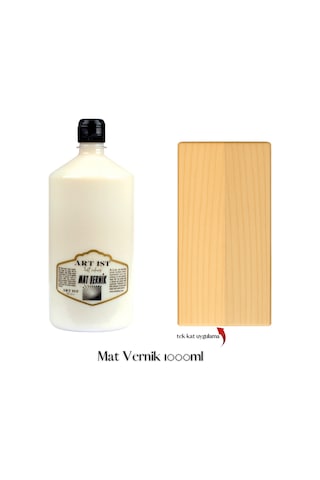 Mat Vernik 1000ml - Ahşap, Taş Tozu, Hobi, Dıy Mat Vernik1000