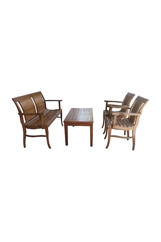 Bahçe RATTAN bahçe-balkon takım model Kayın Izgaralı Su etkilemez Kutuda sevk El Yapım Ceviz