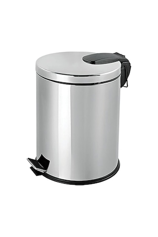 Mutfak Paslanmaz Çelik Pedallı Metal Çöp Kovası 20 Lt Lüx Çöp Kovası Banyo Çok Renkli