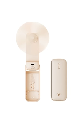 Aecooly Pf01 Katlanabilen Kompakt 3 Kademeli Portatif Soğutucu El Fanı Bej