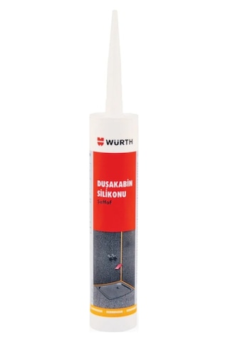 Würth Duşakabin Silikon Asetat Şeffaf 310 ML Şeffaf Şeffaf Würth Duşakabin Silikon Asetat Şeffaf 310 ML Şeffaf Şeffaf